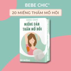 Hộp 20 Miếng Dán Thấm Mồ Hôi BEBECHIC -  Khô Thoáng Ngăn Mồ Hôi Nách Ướt Áo - BB055