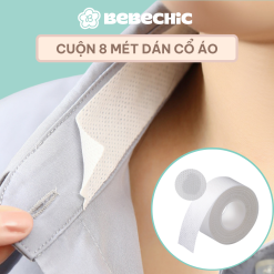 Cuộn 8 Mét Dán Cổ Áo BEBECHIC Chống Thấm Mồ Hôi, Chống Bám Bẩn, Dán Viền Mũ, Cổ, Tay Áo