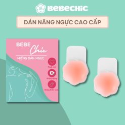 Cặp Miếng Dán Nâng Ngực Silicone BEBECHIC Có Tai Giảm Xệ, Bám Dính Chắc, Tái Sử Dụng